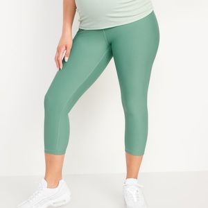 Old Navy Maternity Powersoft Cropped Legging Multicolor